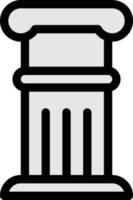 pillar vector illustration on a background.Premium quality symbols. vector icons for concept and graphic design.