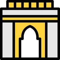 mosque vector illustration on a background.Premium quality symbols. vector icons for concept and graphic design.