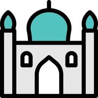 mosque vector illustration on a background.Premium quality symbols. vector icons for concept and graphic design.