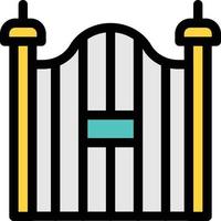 gate vector illustration on a background.Premium quality symbols. vector icons for concept and graphic design.