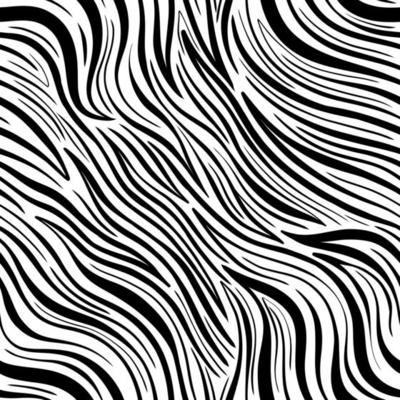 Seamless abstract zebra skin pattern background. Decorative design freehand creative paint. Texture chaotic element.