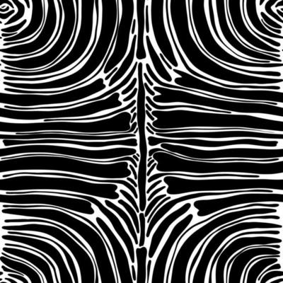 Seamless abstract zebra skin pattern background. Decorative design freehand creative paint. Texture chaotic element.