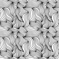 Seamless abstract wave pattern background. Decorative design freehand creative paint. Texture chaotic element. vector