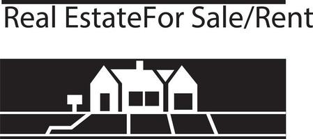 inmobiliaria en venta y alquiler logotipo publicitario cortado con láser vector