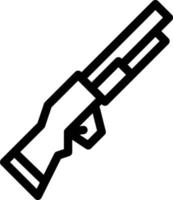 ilustración de vector de rifle en un fondo. símbolos de calidad premium. iconos vectoriales para concepto y diseño gráfico.