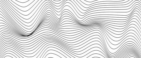 Abstract wave texture background line style vector