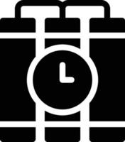 ilustración de vector de tiempo de bomba en un fondo. símbolos de calidad premium. iconos vectoriales para concepto y diseño gráfico.