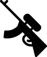 ilustración de vector de arma en un fondo. símbolos de calidad premium. iconos vectoriales para concepto y diseño gráfico.