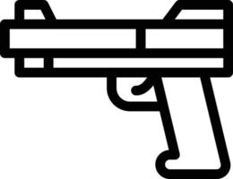 ilustración de vector de pistola en un fondo. símbolos de calidad premium. iconos vectoriales para concepto y diseño gráfico.