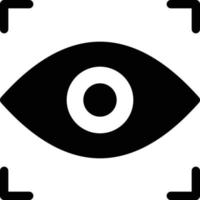 ilustración de vector de ojo en un fondo. símbolos de calidad premium. iconos vectoriales para concepto y diseño gráfico.