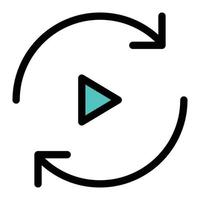 video vector illustration on a background.Premium quality symbols. vector icons for concept and graphic design.