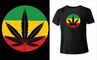 Marijuana T- Shirt Design, Marijuana Vector, Marijuana Leaf.