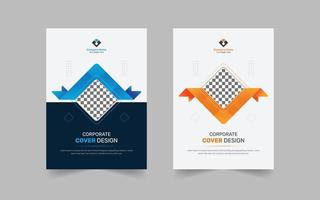 Corporate cover design template for book, flyer, brochure,poster, leaflet, magazine, catalog, annual report in premium vector
