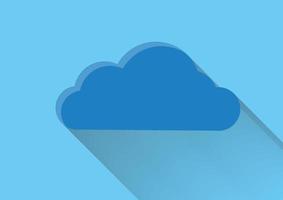 various shapes of clouds on different levels of blue background vector