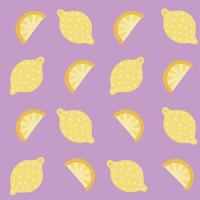 Lemon cute pattern vector