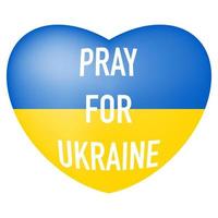 Pray for Ukraine inscription
