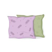 pillows isolated vector illustration on a white background