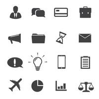 Simple Business icons set. Universal Business icon to use in web and mobile UI, set of basic UI Business elements vector