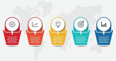 diseño de infografías de línea de tiempo, flujo de trabajo o diagrama de proceso, diagrama de flujo, ilustración vectorial eps10 vector