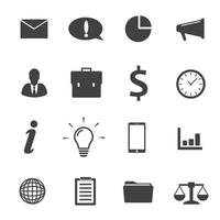 Simple Business icons set. Universal Business icon to use in web and mobile UI, set of basic UI Business elements vector