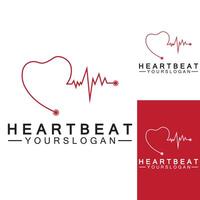 art design health medical heartbeat pulse vector