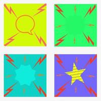 Abstract background electrical flash shock icon vector illustration