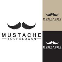 Mustache Vector icon logo design template