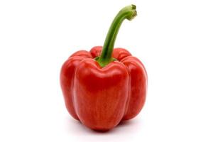 bell peppers isolated on white background photo