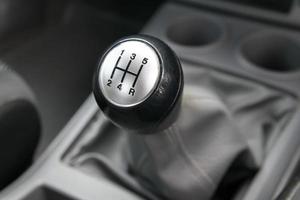 Manual  transmission gear shift. photo