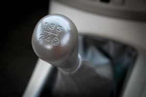 Manual  transmission gear shift. photo
