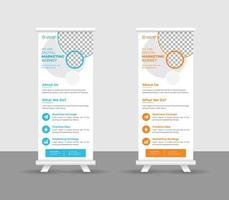 Business Roll up banner stand template design, modern portable stands corporate roll-up banner layout, pull up, vector illustration, business flyer, brochure, Corporate banner