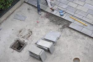 stone floor construction photo