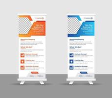 Business Roll up banner stand template design, modern portable stands corporate roll-up banner layout, pull up, vector illustration, business flyer, brochure, Corporate banner