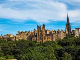 HDR View of the city of Edinburgh photo