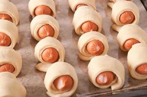 sausage in the dough photo
