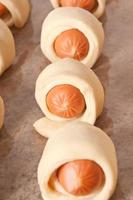sausage in the dough photo