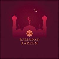 ramadan kareem, fondo de saludo con colores morados.