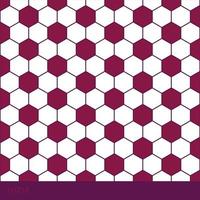 Qatar illustration with hexagon flag colours vector