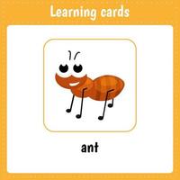 Cartoon ant for kids education vector