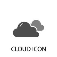 Cloud flat icon vector eps10, Cloud logo design simple