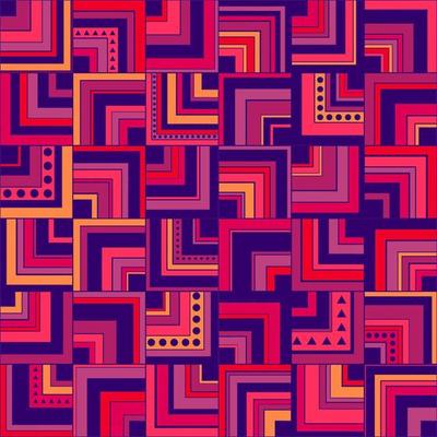 Seamless geometric pattern  background with squares, circles and triangles