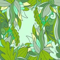 Floral seamless pattern with leaves, flowers and berries. vector