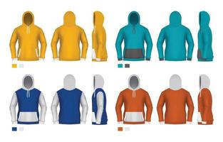 3D Hoodie Template vector