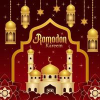 Ramadhan Month Gradient Background vector