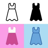 Illustration vector graphic of Dress Icon. Perfect for user interface, new application, etc