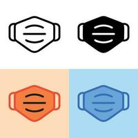 Illustration vector graphic of Mask Icon. Perfect for user interface, new application, etc