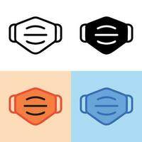 Illustration vector graphic of Mask Icon. Perfect for user interface, new application, etc