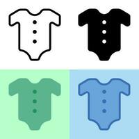 gráfico vectorial ilustrativo del icono de la moda del bebé. perfecto para interfaz de usuario, nueva aplicación, etc. vector