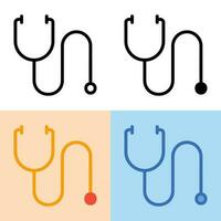 Illustration vector graphic of Stethoscope Icon. Perfect for user interface, new application, etc