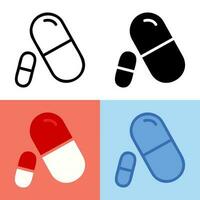 Illustration vector graphic of Capsule Icon. Perfect for user interface, new application, etc
